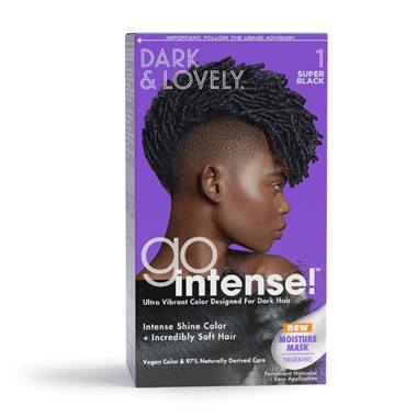 dark and lovely go intense super black hair color
