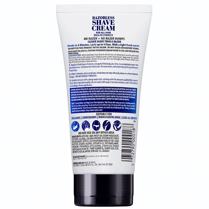 Magic Razorless Cream Shave Regular Magic® Razorless Shave Cream Regular Strength | Magic Grooming